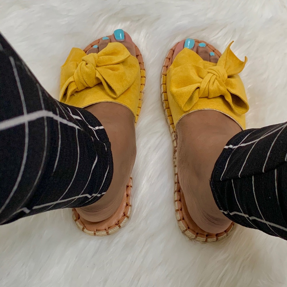 Yellow sandals size 8 - Picture 3 of 6